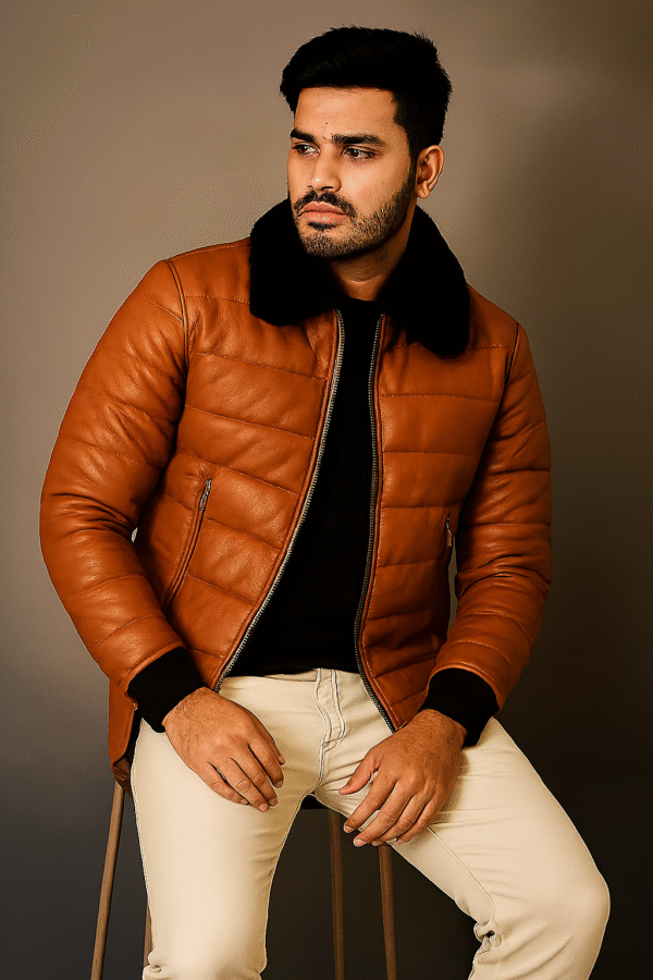 zestfits luxe fur collar puffer jacket – premium winter outerwear