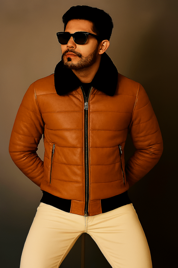 zestfits luxe fur collar puffer jacket – premium winter outerwear